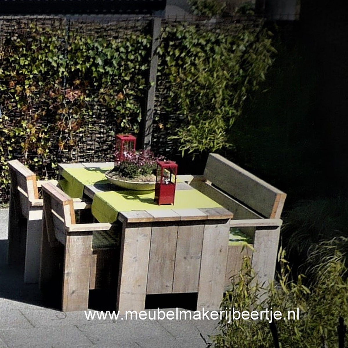 tuin set steigerhout